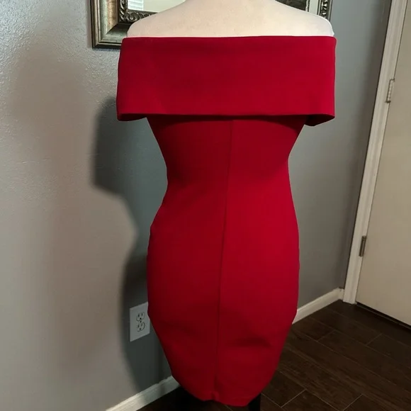 Honey and Rosie Strapless Red Dress - Picture 3 of 8